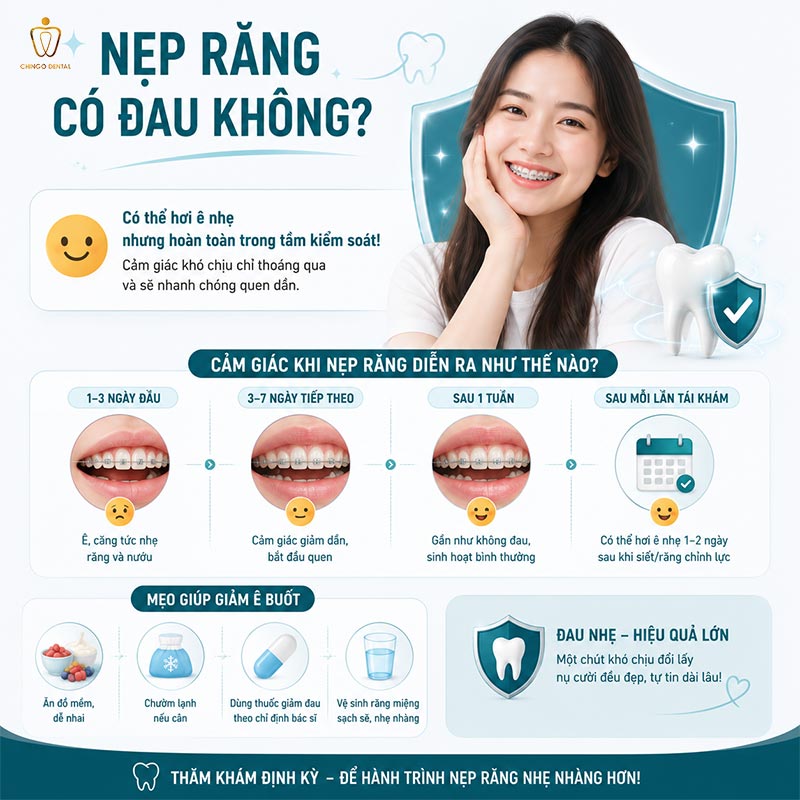 Nẹp Răng Là Gì? Các Loại, Quy Trình, Chi Phí & Những Điều Cần Biết Trước Khi Bắt Đầu 4 nẹp răng có đau không