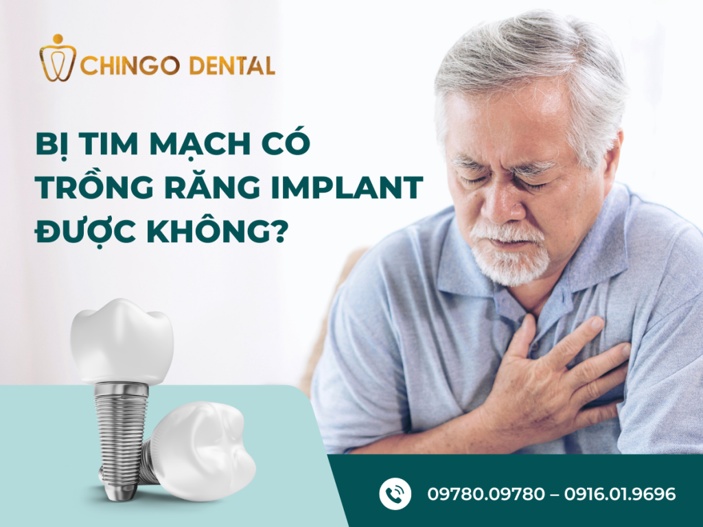 Bi tim mach co trong rang implant duoc khong