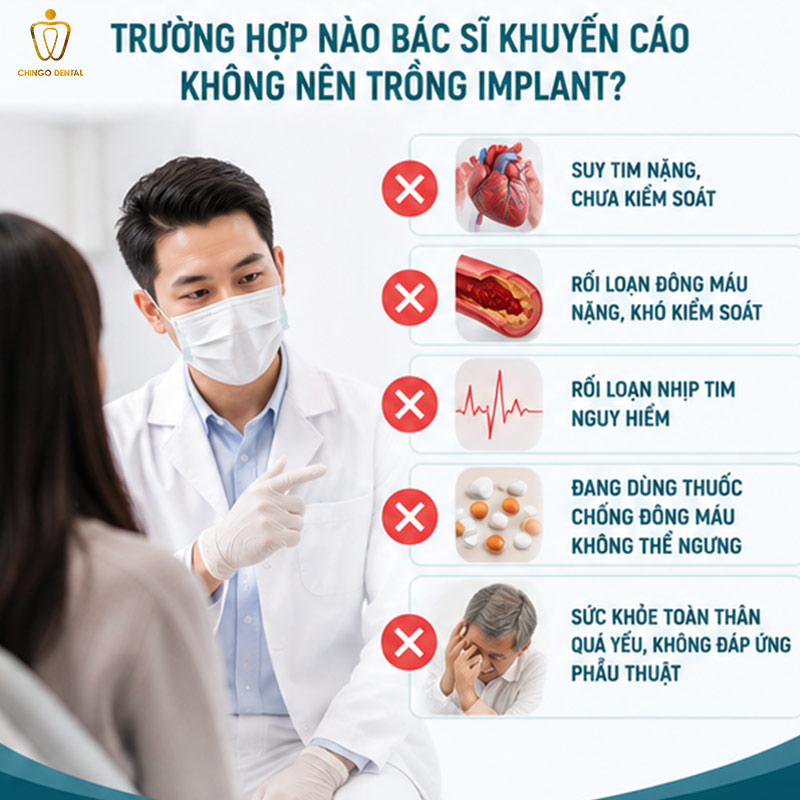 Bị Tim Mạch Có Trồng Răng Implant Được Không? Giải Đáp Từ Chuyên Gia 4 bệnh nhân tim mạch trồng răng implant
