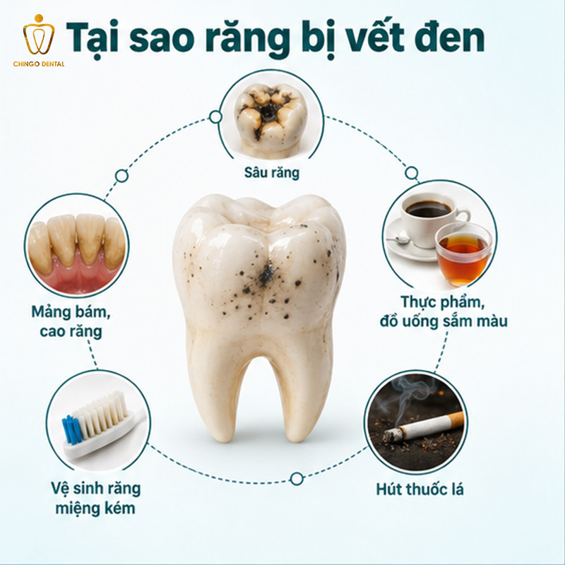 Răng Bị Vết Đen: Nguyên Nhân, Cách Nhận Biết Và Điều Trị Hiệu Quả 2 răng bị đen ở kẽ