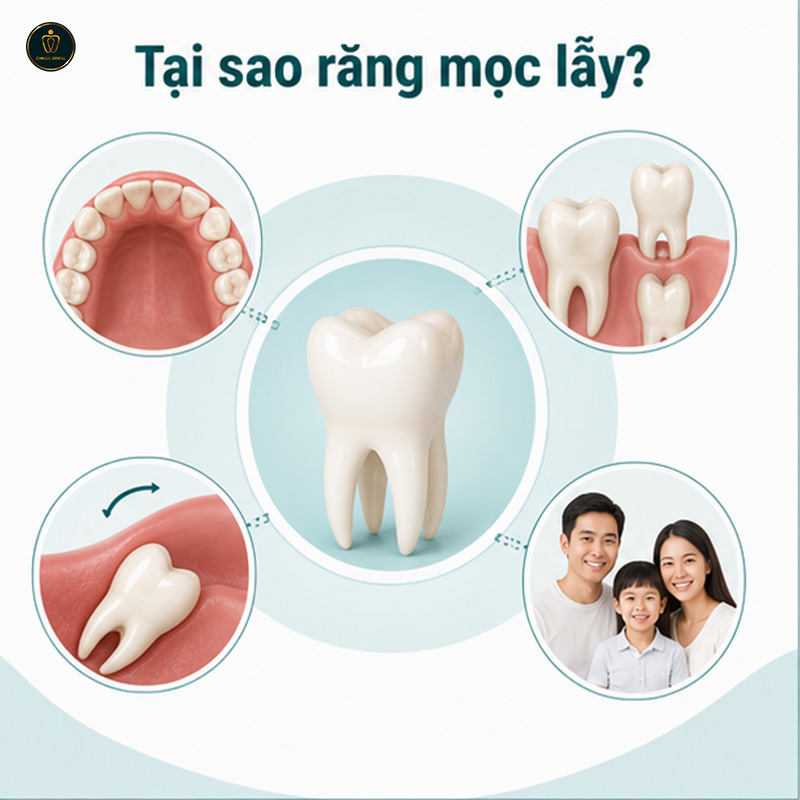 Răng Mọc Lẫy: Nguyên Nhân, Dấu Hiệu Nhận Biết Và Cách Xử Lý Từ A - Z 3 bé thay răng mọc lệch phải làm sao
