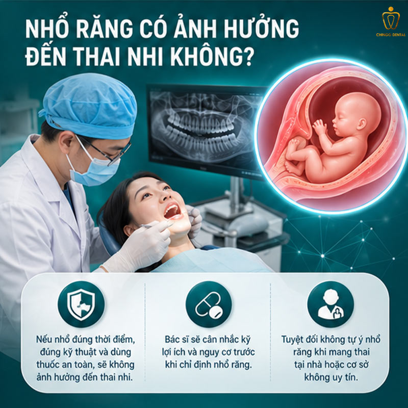 Nhổ Răng Khôn Khi Mang Thai Có An Toàn Không? Khi Nào Nên Và Khi Nào Không Nên? 3 bầu có được nhổ răng không