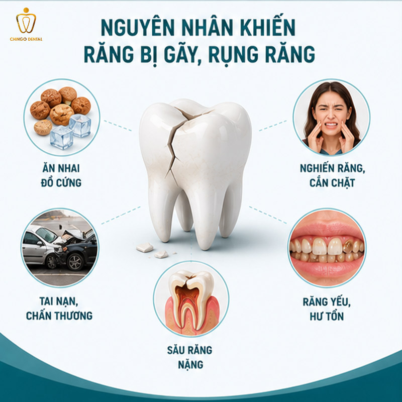 răng bị gãy