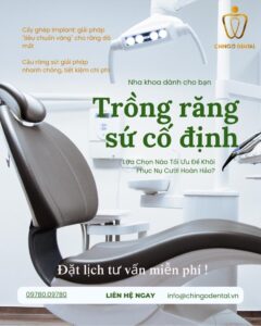 trồng răng sứ cố định