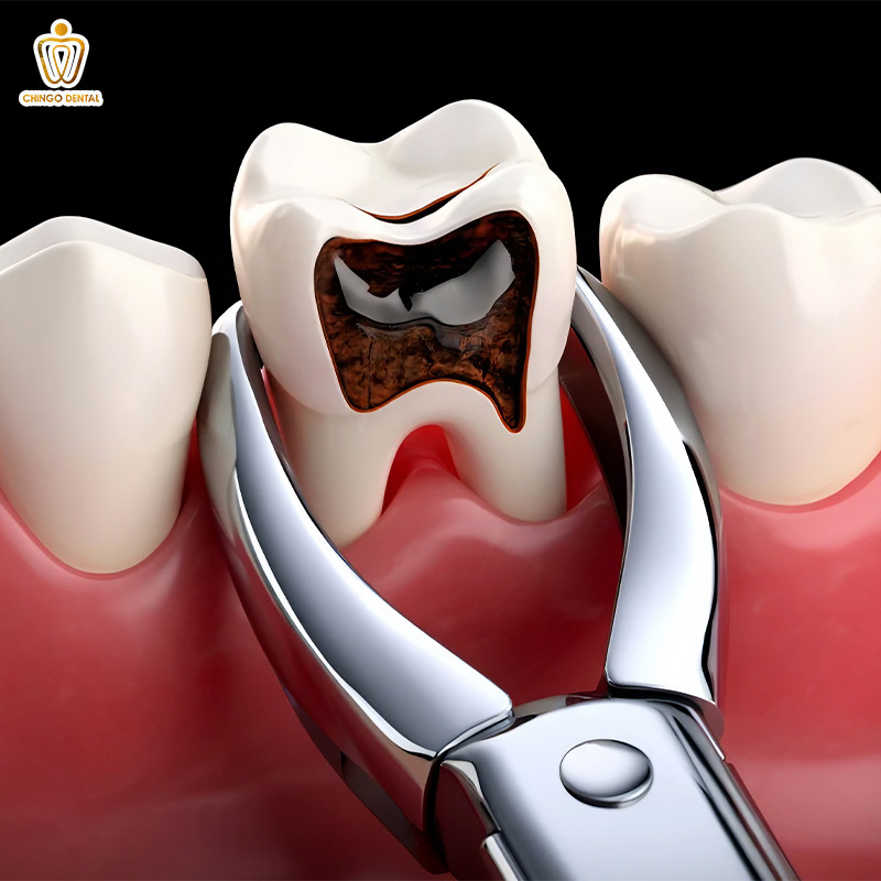 biến chứng sau nhổ răng