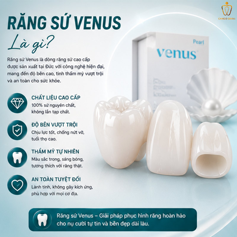 Răng Sứ Venus Là Gì? Giá, Phân Loại Và Có Tốt Không - Giải Đáp Toàn Diện Từ Chingo Dental 1 răng sứ venus là gì
