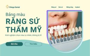 Bảng màu răng sứ thẩm mỹ: Kinh nghiệm chọn màu đẹp tự nhiên, không bị lố 1 Bảng màu răng sứ