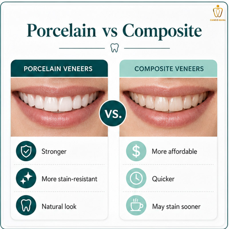 porcelain teeth veneers