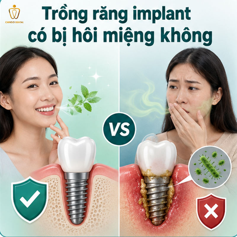 Hối Hận Khi Trồng Implant: Nguyên Nhân Thực Sự Và Cách Không Phải Trải Qua Điều Đó 3 trồng răng implant có bị hôi miệng không