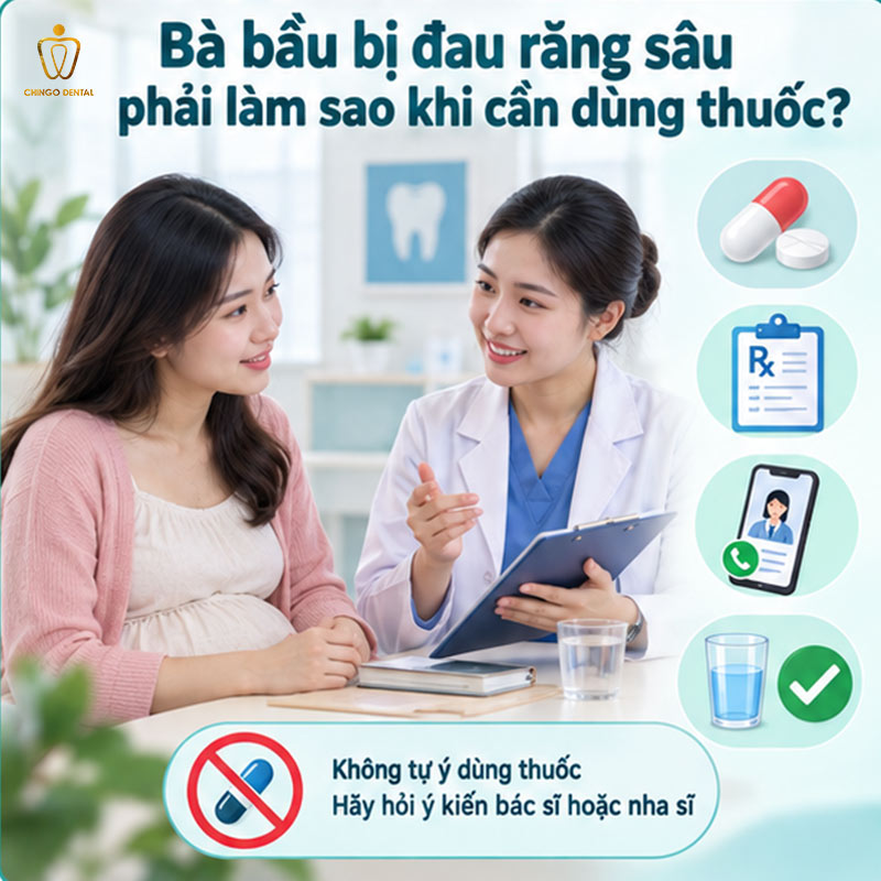 Bà Bầu Bị Đau Răng Sâu Phải Làm Sao? Cách Xử Lý An Toàn Cho Mẹ & Bé 3 bầu có trám răng được không