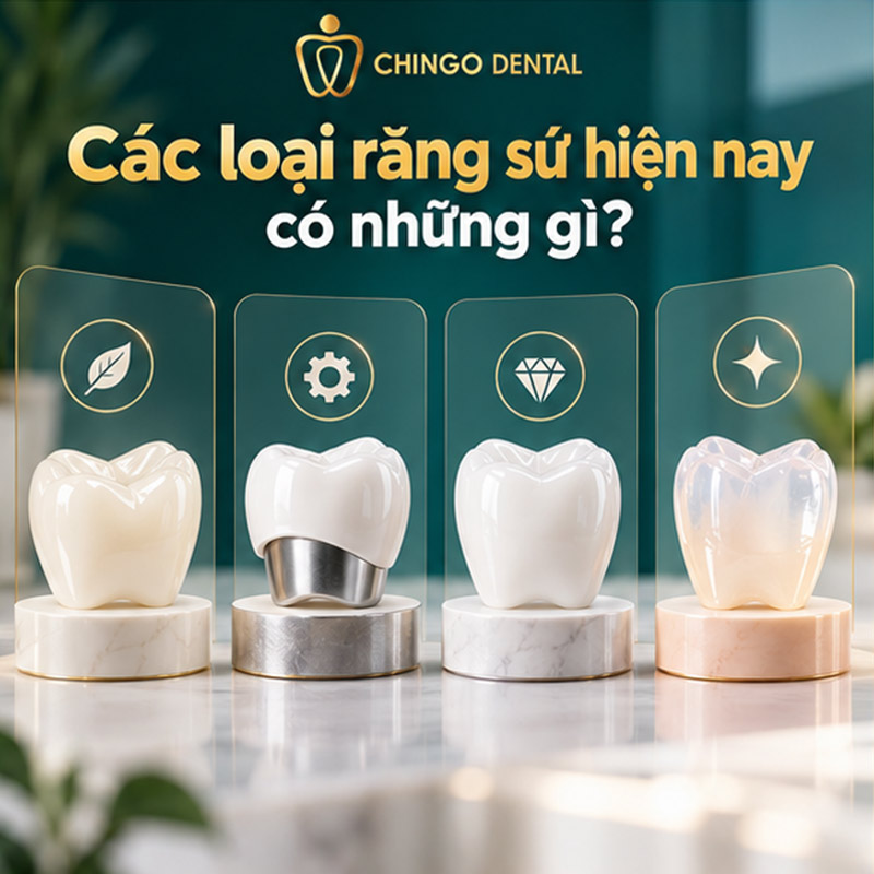 Các Loại Răng Sứ Hiện Nay: Phân Loại, So Sánh và Cách Chọn Đúng Nhất 2 bọc răng sứ loại nào tốt nhất