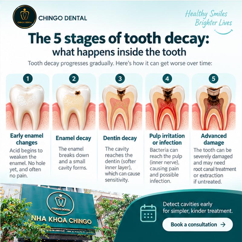 Tooth Decay (Cavities): Causes, Stages, Symptoms & Treatment 4 tooth cavity